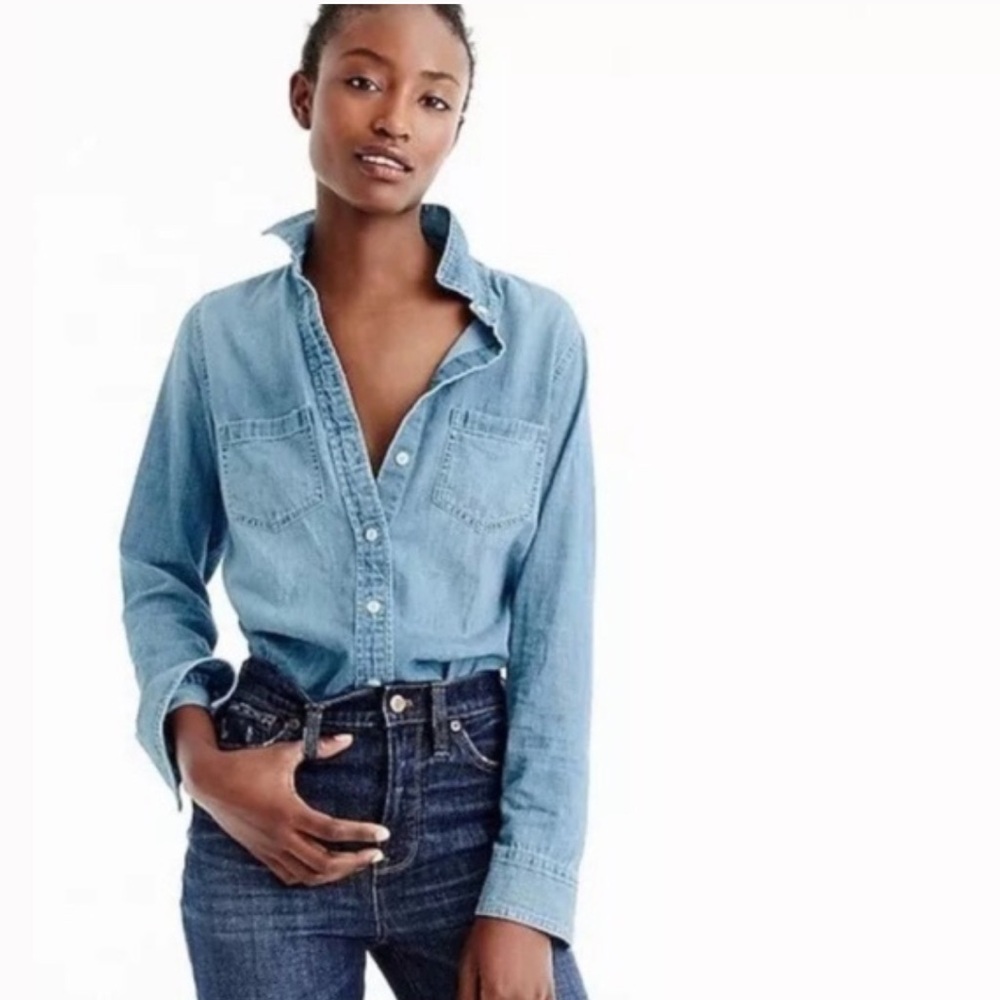 J Crew Everyday Chambray Shirt